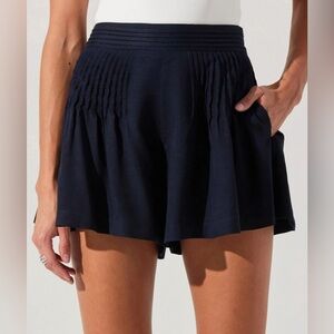 ASTR The Label Ciro Linen-Blend Shorts